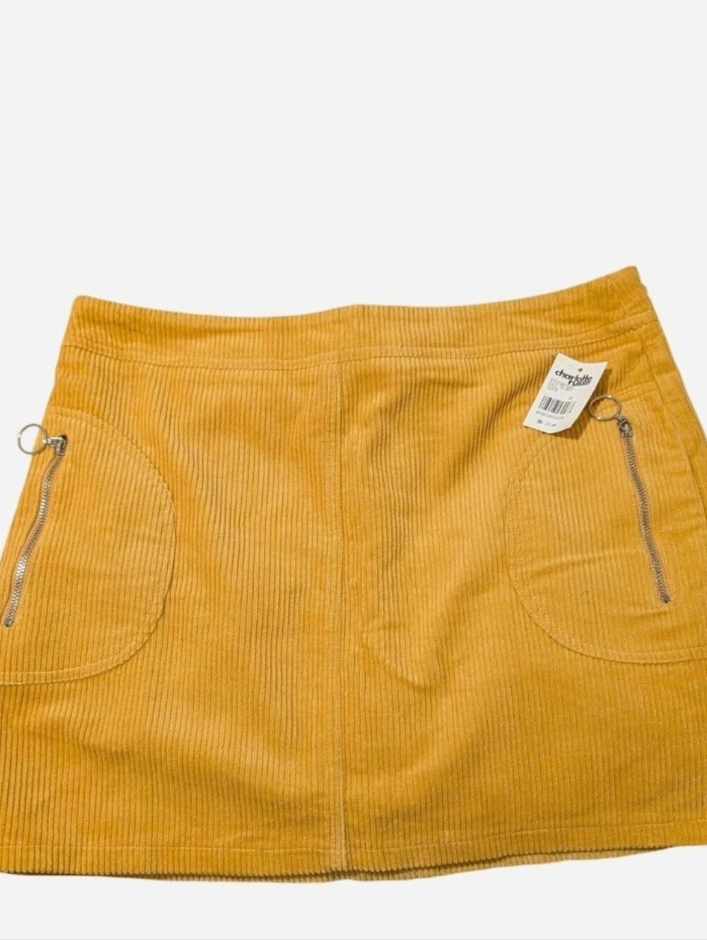 Charlotte Russe Yellow Mini Skirt